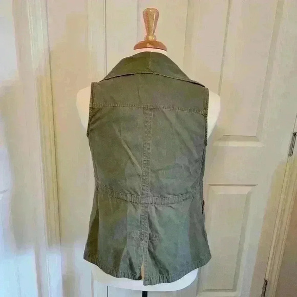 Utility Cargo Vest Military Inspired Multi-Pocket Tactical Style Layering Size S - Picture 5 of 8